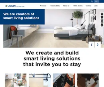 Unilin.com(Flooring, Panels, Insulation) Screenshot