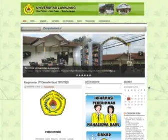 Unilu.ac.id(Universitas Lumajang) Screenshot