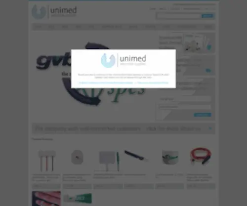 Unimed-Electrodes.co.uk(Unimed Electrode Supplies) Screenshot
