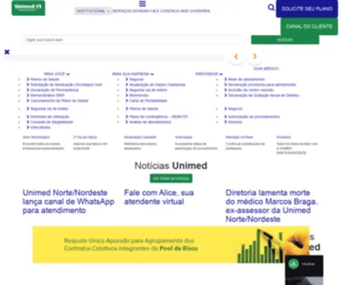 Unimed-NNE.com.br(Portal das Unimeds do Norte/Nordeste) Screenshot
