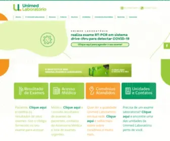 Unimedlab.com.br(Unimed Laboratório) Screenshot
