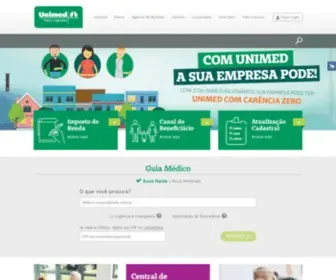 Unimednc.com.br(Portal nacional de saúde) Screenshot