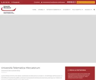 Unimercatorum.it(Universitas Mercatorum) Screenshot