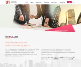 Unimhk.com(UNI Marketing Limited) Screenshot