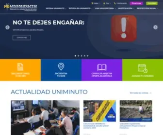Uniminuto.edu(Bienvenidos) Screenshot