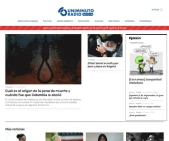 Uniminutoradio.com.co(UNIMINUTO Radio) Screenshot