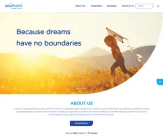Unimoni.com(Global Money Transfer) Screenshot