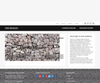 Unimosaic.com(The Best Indonesian Natural Stone Company) Screenshot