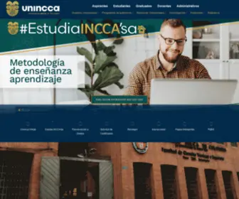 Unincca.edu.co(Universidad incca de colombia) Screenshot