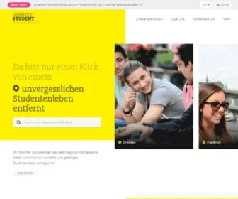 Unineststudents.de(Studentenwohnheim in Deutschland) Screenshot