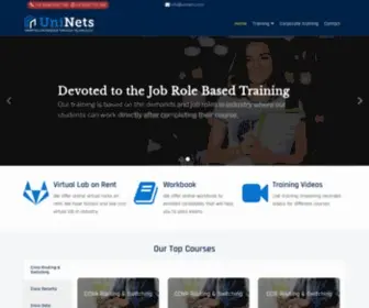 Uninets.co.in(Networking Courses Training) Screenshot