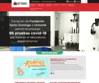 Uninorte.edu.co(Universidad del Norte Colombia) Screenshot