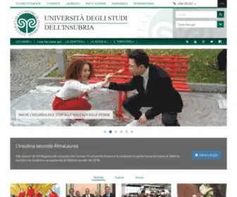Uninsubria.it(Homepage di Ateneo) Screenshot