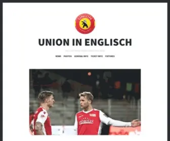 Union-Berlin.com(Union in Englisch) Screenshot