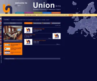 Union-IP.org(Union of European Practitioners in Intellectual Property) Screenshot