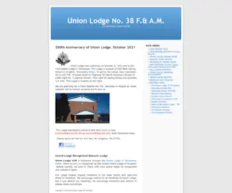 Union38.org(Union Lodge No) Screenshot
