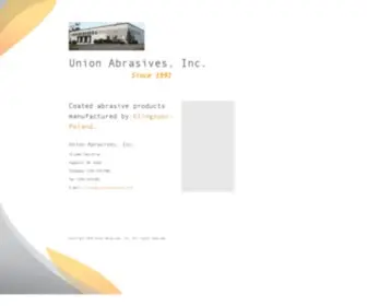 Unionabrasives.com(Union Abrasives) Screenshot