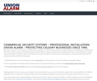 Unionalarm.com(Commercial Security Systems Calgary) Screenshot