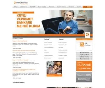 Unionbank.al(Homepage) Screenshot