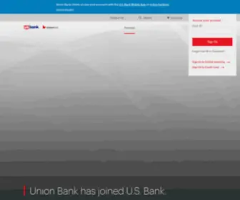 Unionbank.com(Consumer banking) Screenshot