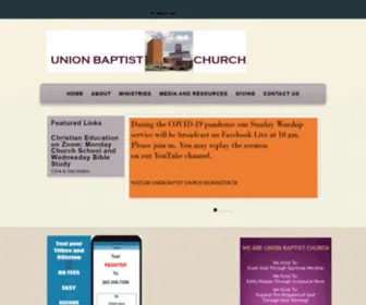 Unionbc.org(Union Baptist Church) Screenshot