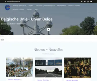 Unionbelge.be(Parti centriste pour une Belgique Unitaire) Screenshot