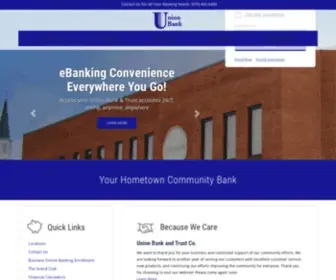 Unionbnk.com(Union Bank & Trust Co) Screenshot