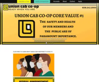 Unioncab.com(Union Cab of Madison Cooperative) Screenshot