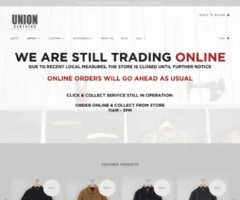 Unionclothing.co.uk(Union Clothing) Screenshot