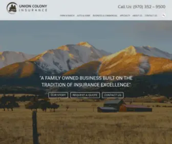 Unioncolonyins.com(Greeley and Northern Colorado Insurance Provider) Screenshot