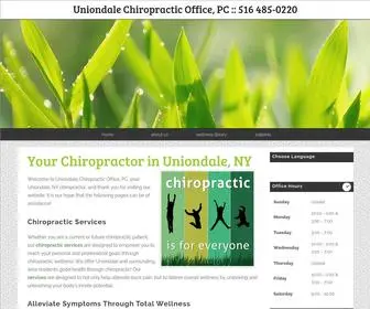 Uniondalechiropractic.com(Chiropractor in Uniondale) Screenshot