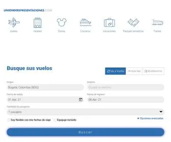 Unionderepresentaciones.com(Tiquetes) Screenshot