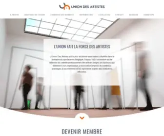 Uniondesartistes.be(Découvrez) Screenshot