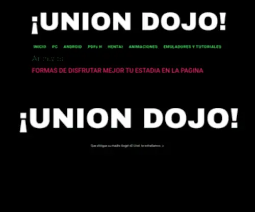 Uniondojo.net(Uniondojo) Screenshot