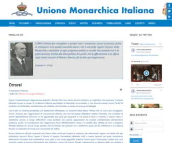 Unionemonarchicaitaliana.it(Sito ufficiale dell'U.M.I) Screenshot