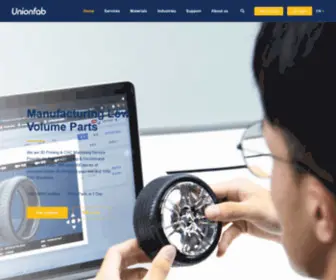 Unionfab.com(3D Printing Service) Screenshot