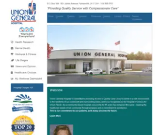 Uniongen.org(Union General Hospital) Screenshot