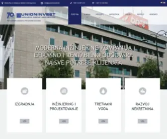 Unioninvest.net(Početna) Screenshot