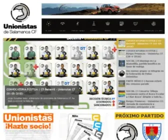 Unionistascf.com(Unionistas de Salamanca CF) Screenshot