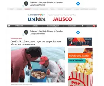 Unionjalisco.mx(UNIÓN Jalisco) Screenshot