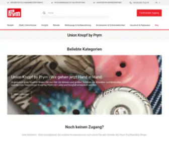 Unionknopfshop.com(Knöpfe von Union Knopf) Screenshot