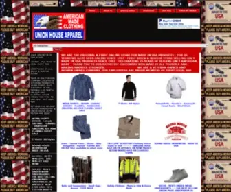 Unionlabel.com(Made in USA Clothing) Screenshot