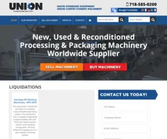 Unionmachinery.com(Union Standard Equipment) Screenshot