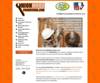 Unionmadepromotions.com(Union Made Promotions) Screenshot