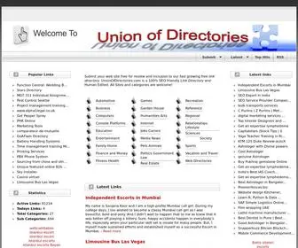 Unionofdirectories.com(Submit your web site free for review and inclusion to our fast growing free link directory) Screenshot