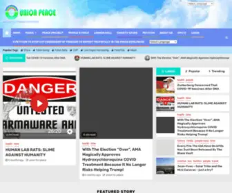Unionpeace.org(Union the power for peace) Screenshot