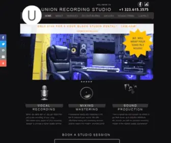 Unionrecstudios.com(Recording Studio With an Engineer in Los Angeles. Services) Screenshot