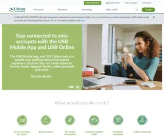 Unionsavings.com(Union Savings Bank) Screenshot