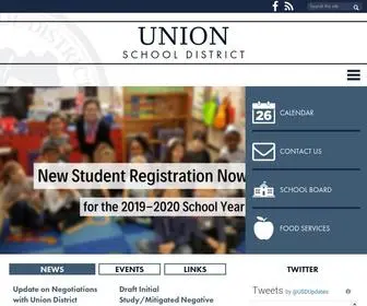 Unionsd.org(Union Elementary School District serves TK) Screenshot