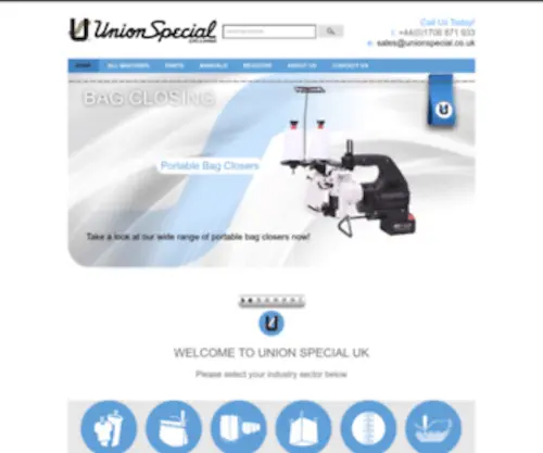 Unionspecial.co.uk(Union Special) Screenshot